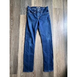 Levis 312 Shaping Slim Jeans Womens 27 Blue Good Dark Wash Stretch Denim